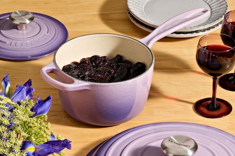 Fig, Lavender and Red Wine Syrup